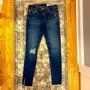 Distressed AG Denim Jeans
